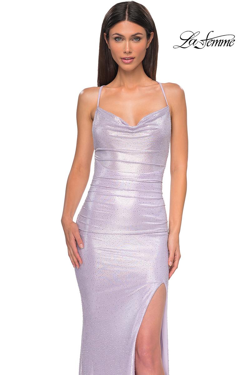 La Femme Dress 32835 - Light Periwinkle