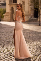 La Femme Dress 32840 - Blush