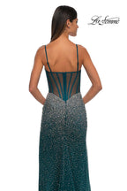 La Femme Dress 32840 - Dark Teal