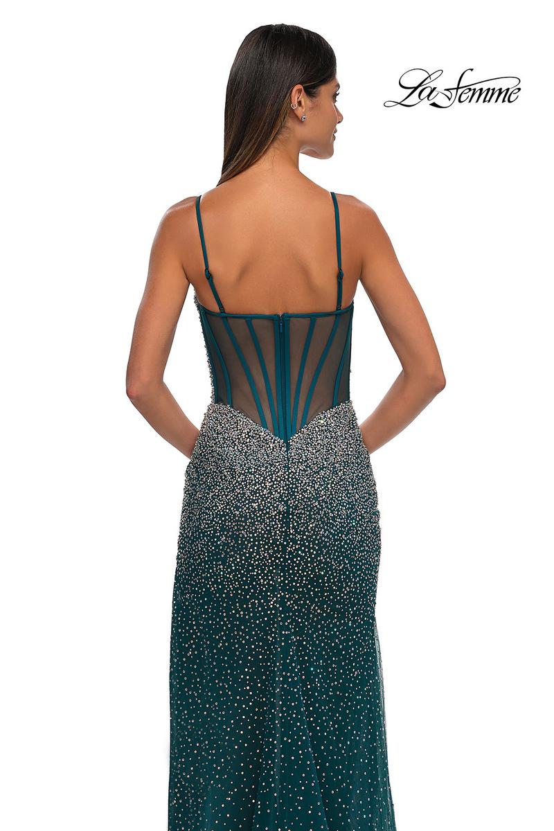 La Femme Dress 32840 - Dark Teal