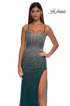 La Femme Dress 32840 - Dark Teal