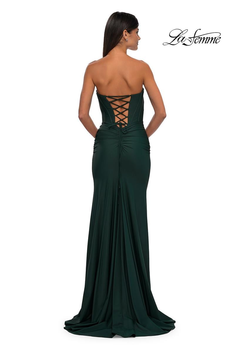 La Femme Dress 32843 - Dark Emerald