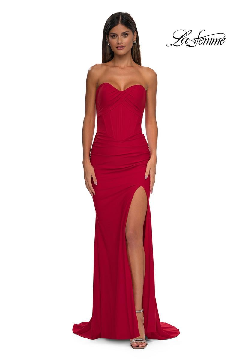 La Femme Dress 32843 - Red