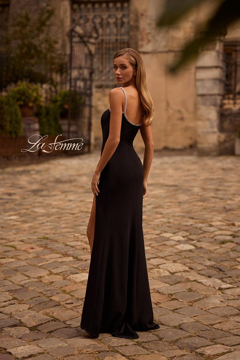 La Femme Dress 32844 - Black