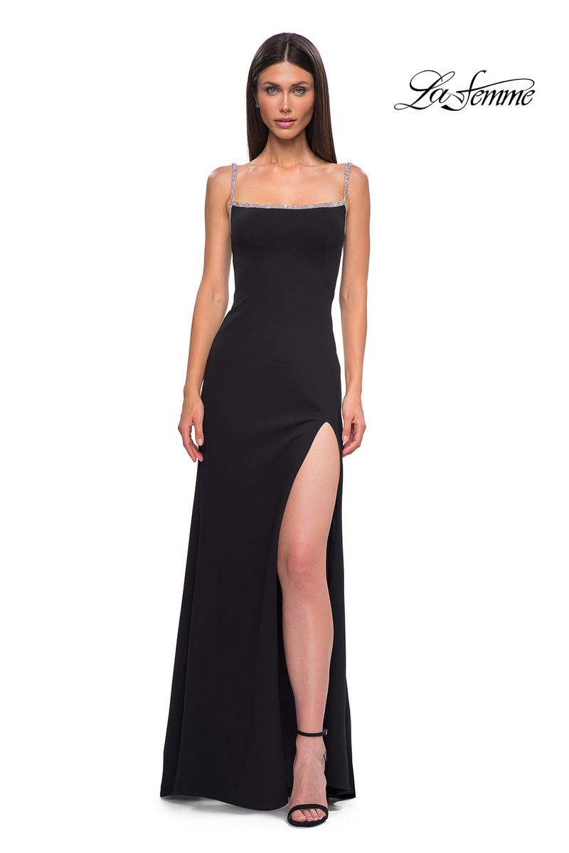 La Femme Dress 32844 - Black