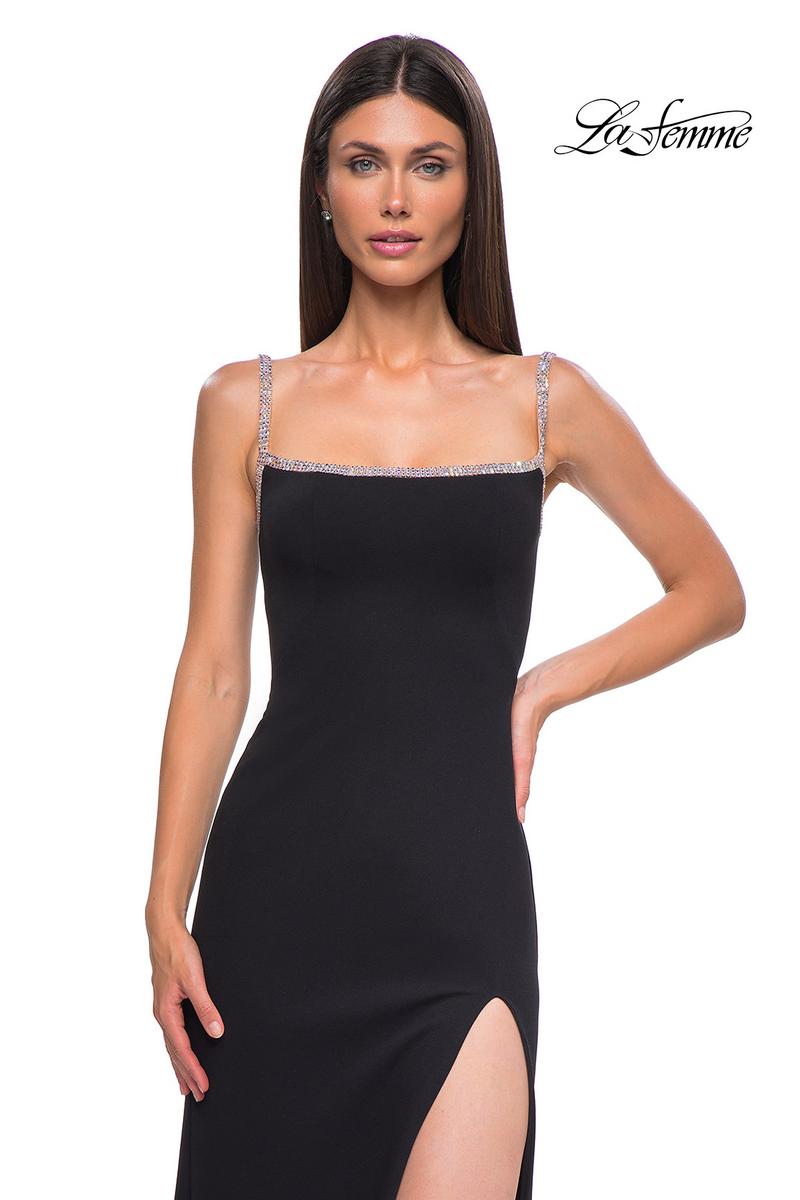 La Femme Dress 32844 - Black