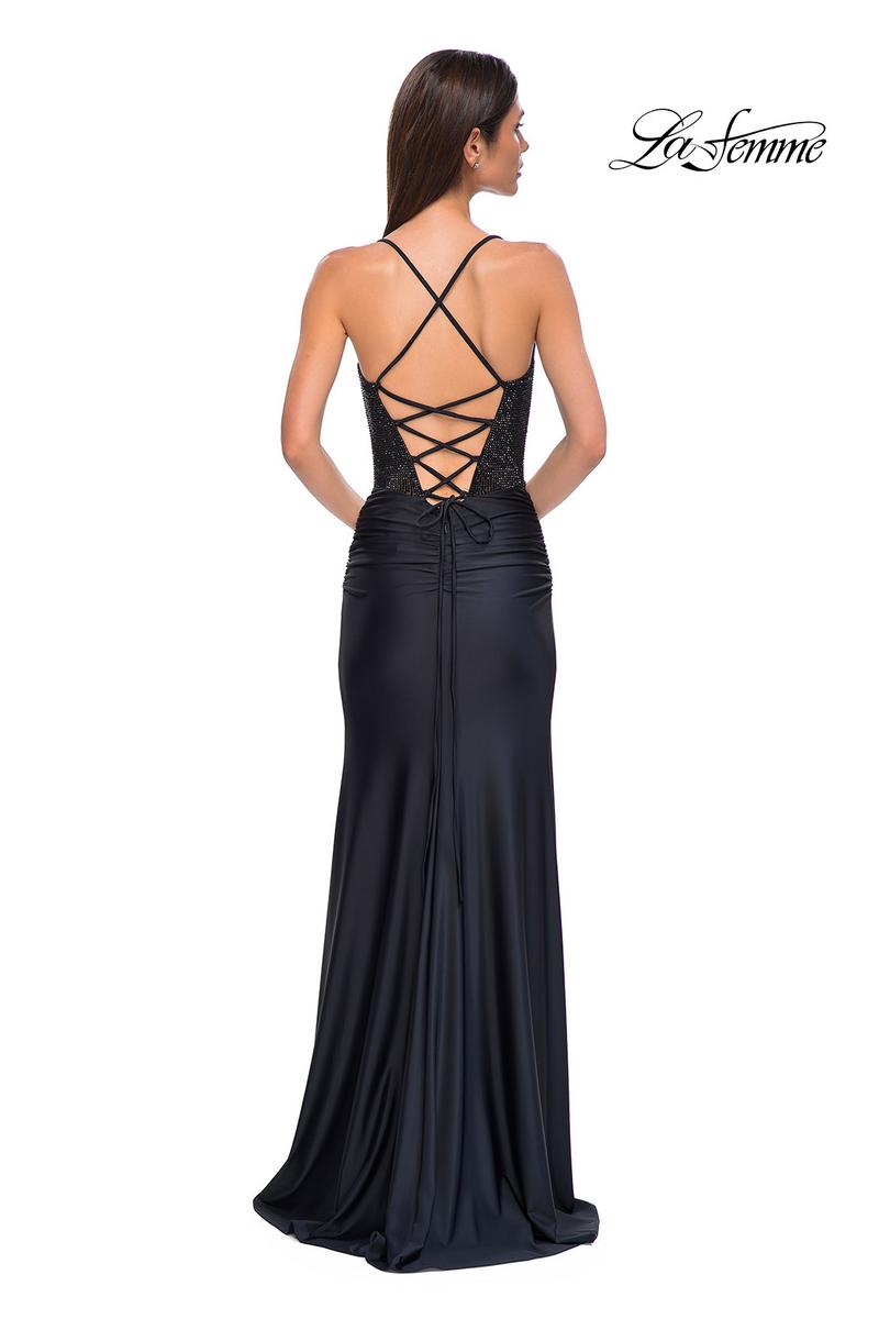La Femme Dress 32845 - Black