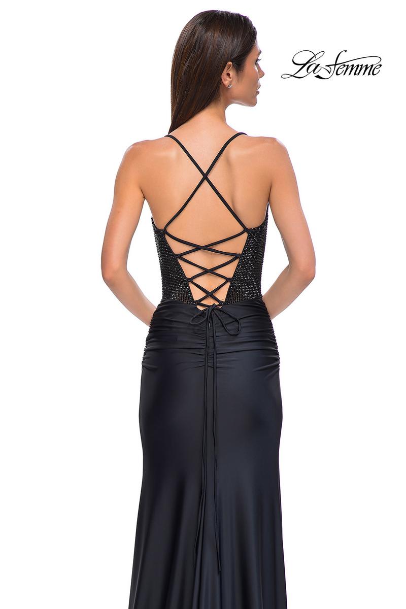 La Femme Dress 32845 - Black