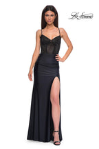 La Femme Dress 32845 - Black