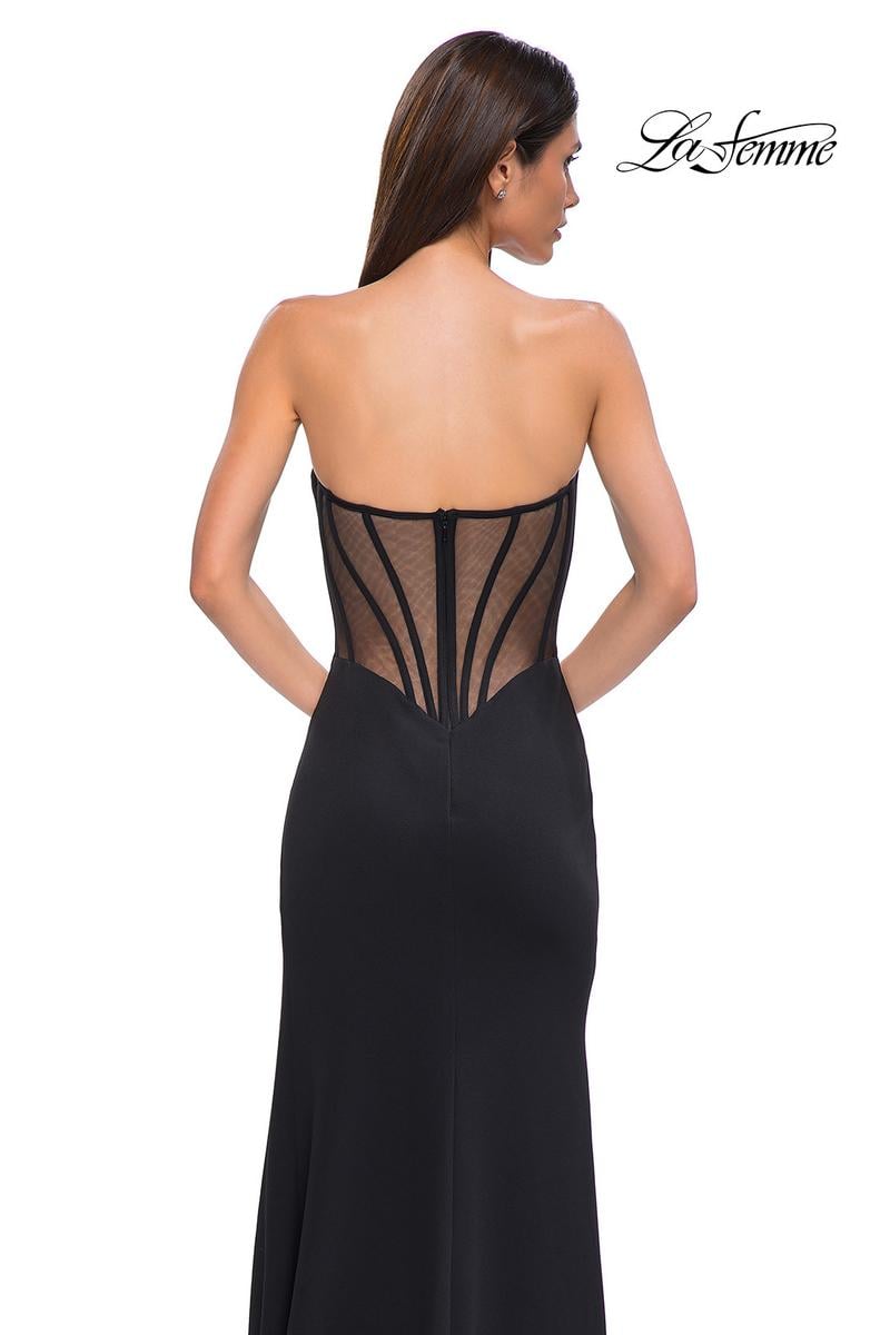 La Femme Dress 32849 - Black