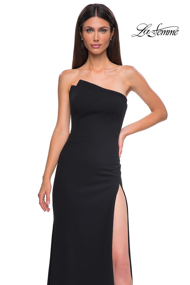 La Femme Dress 32849 - Black