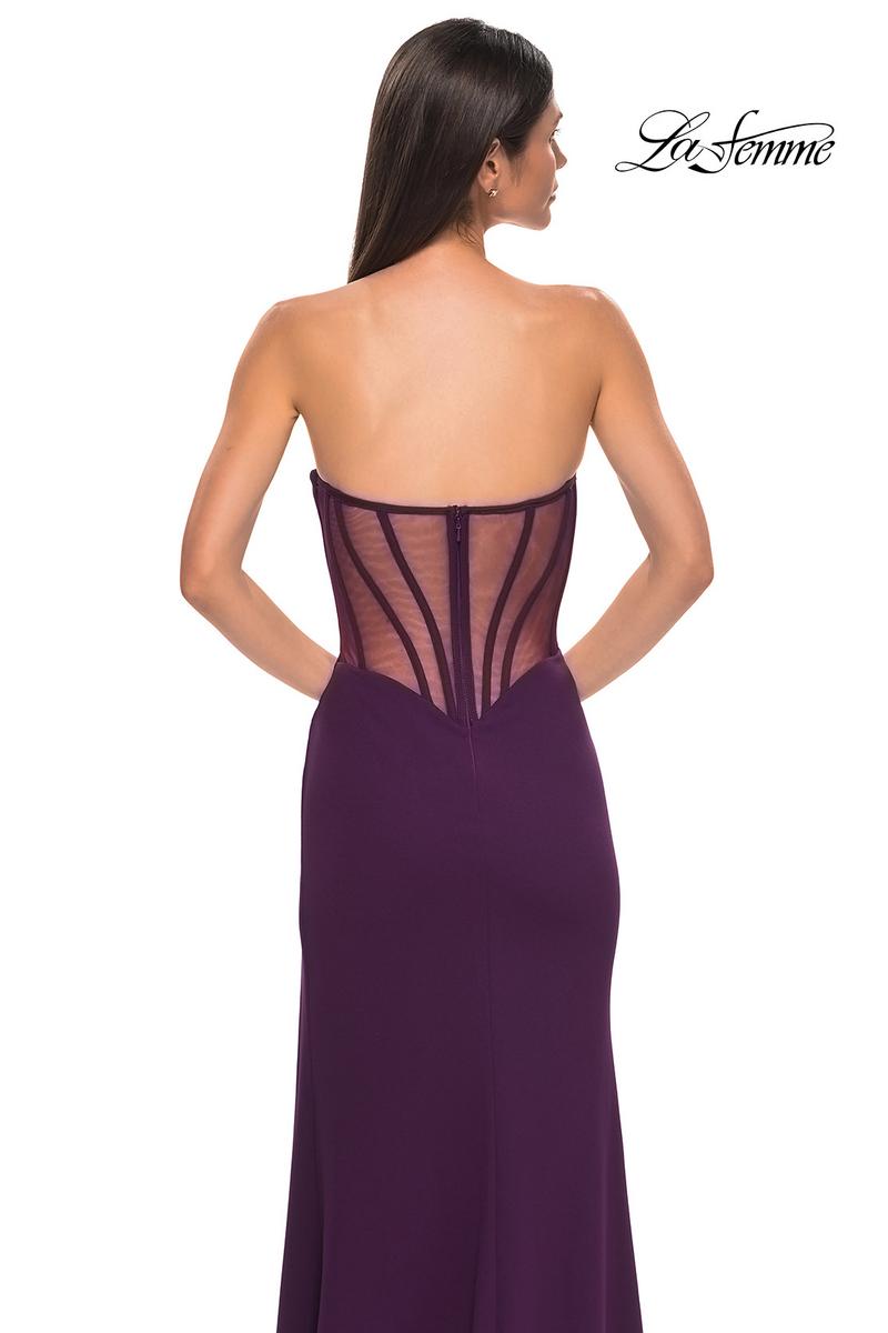 La Femme Dress 32849 - Dark Berry