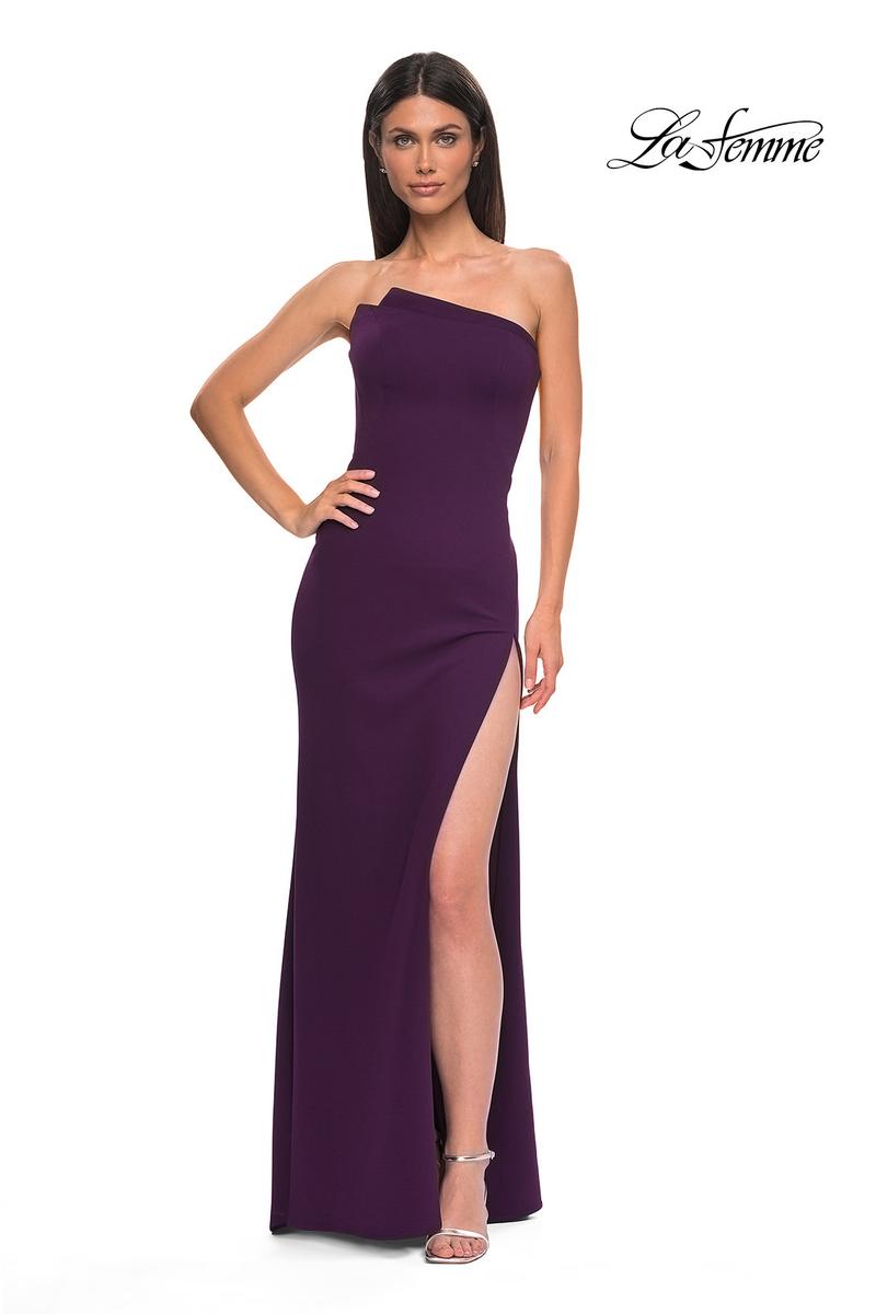 La Femme Dress 32849 - Dark Berry
