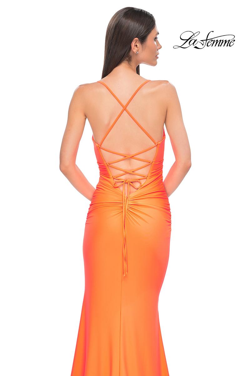 La Femme Dress 32851 - Bright Orange