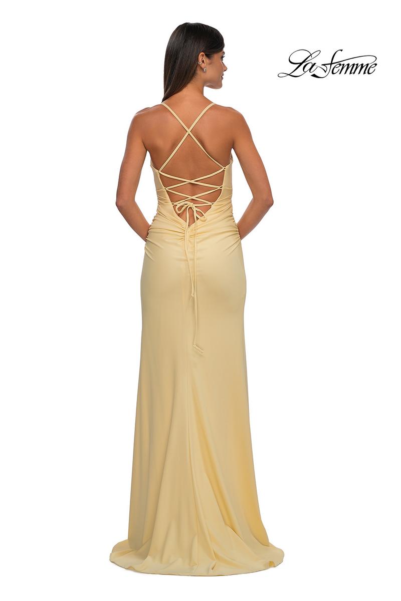 La Femme Dress 32851 - Pale Yellow