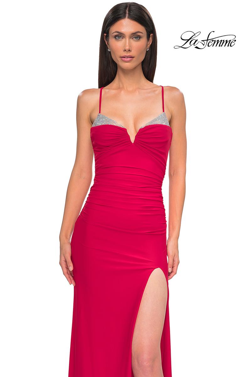 La Femme Dress 32851 - Red