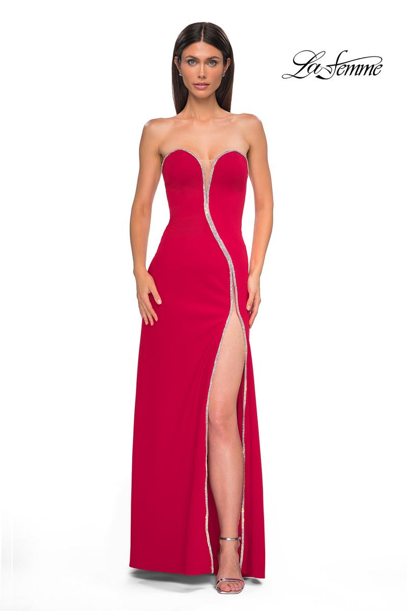 La Femme Dress 32854 - Red