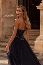 La Femme Dress 32856 - Black