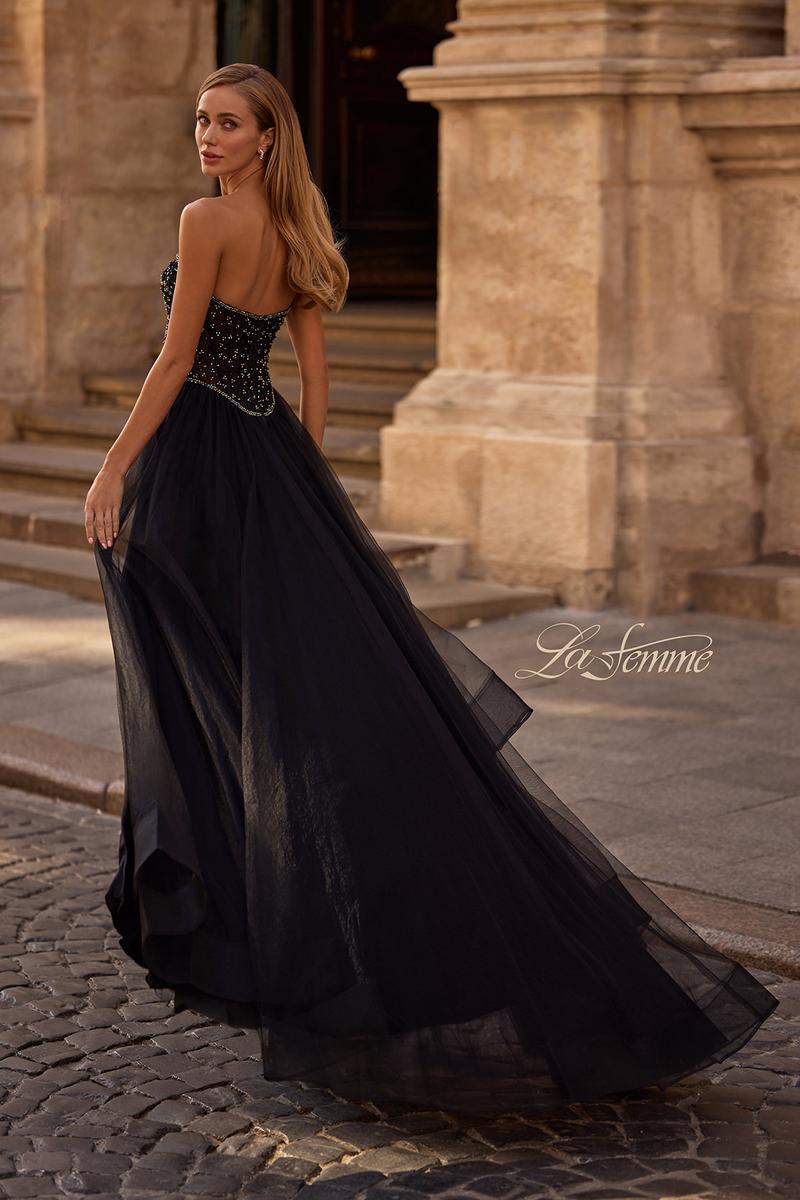 La Femme Dress 32856 - Black