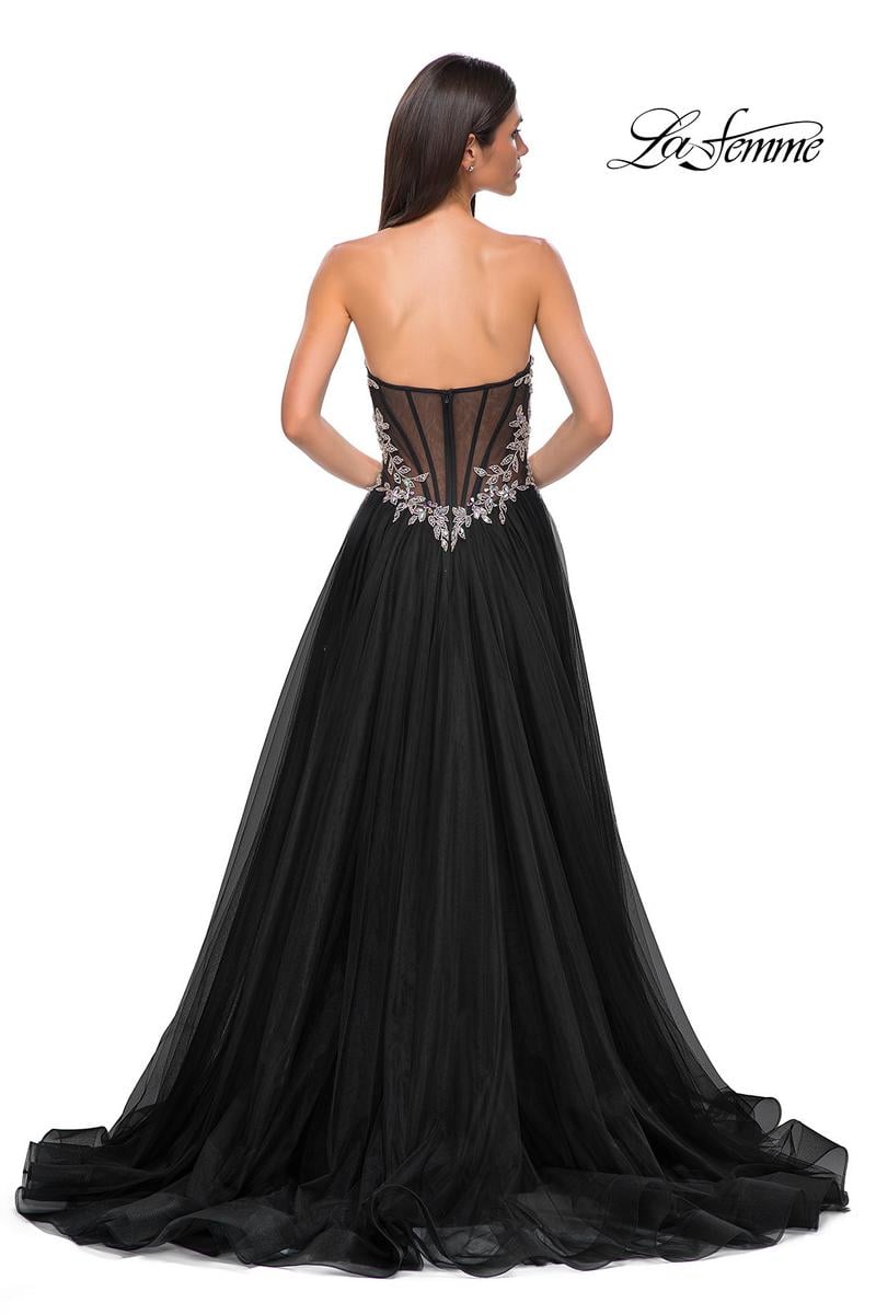 La Femme Dress 32862 - Black