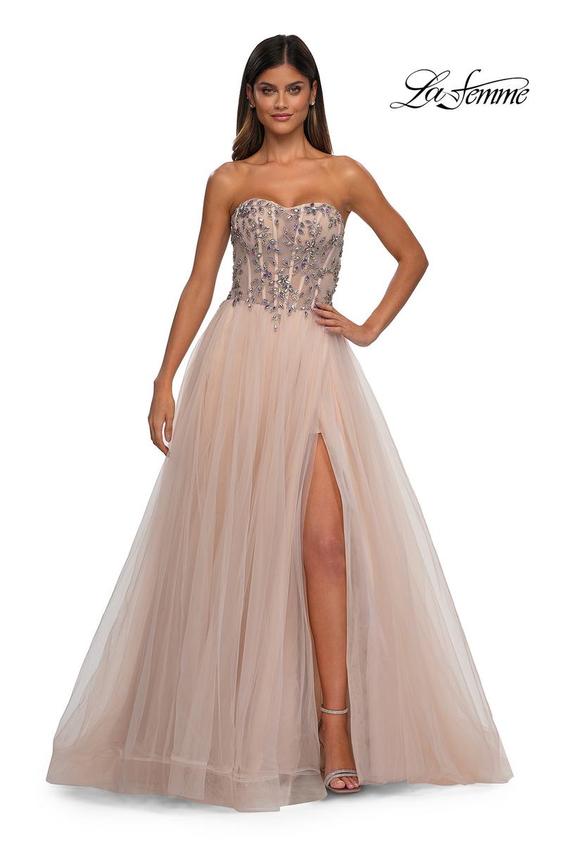 La Femme Dress 32862 - Blush