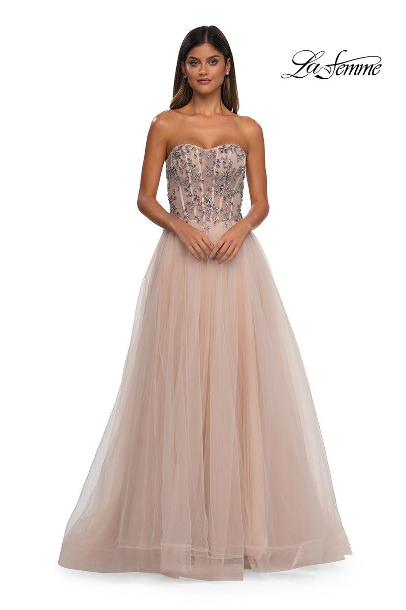 La Femme Dress 32862 - Blush