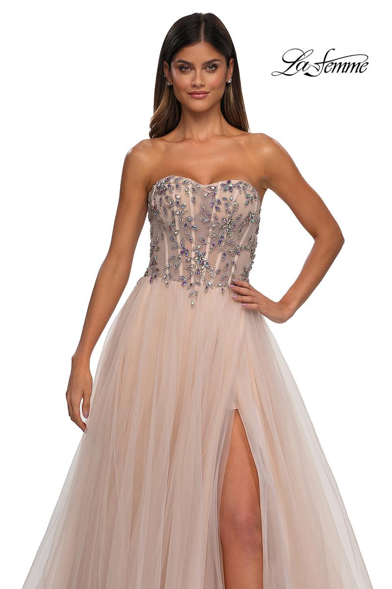 La Femme Dress 32862 - Blush