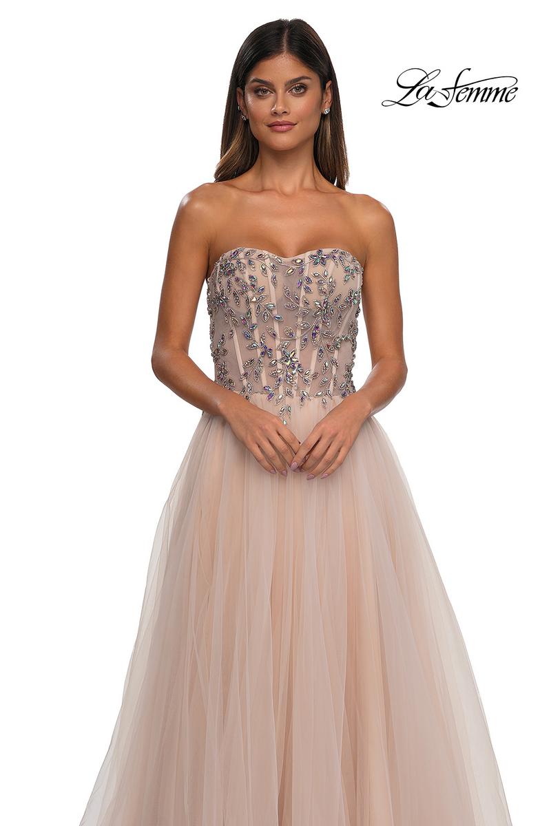 La Femme Dress 32862 - Blush