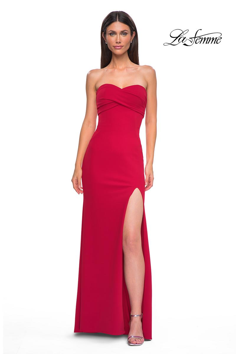 La Femme Dress 32863 - Red