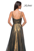 La Femme Dress 32864 - Emerald Gold