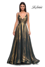 La Femme Dress 32864 - Emerald Gold