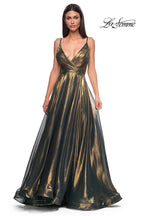 La Femme Dress 32864 - Emerald Gold