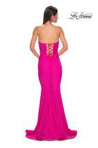 La Femme Dress 32872 - Hot Fuchsia