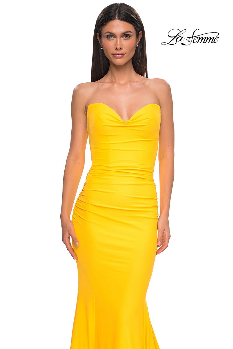 La Femme Dress 32872 - Yellow