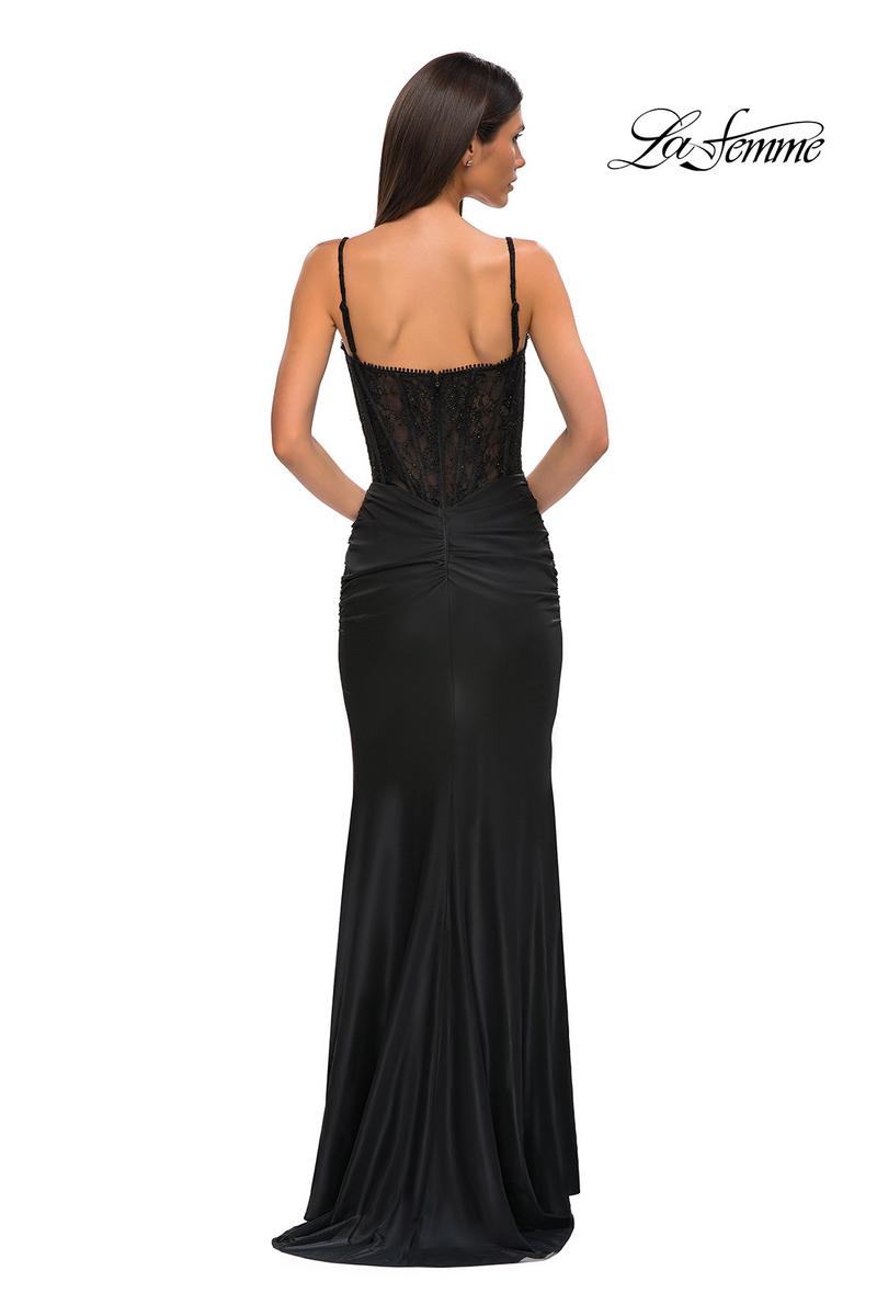 La Femme Dress 32873 - Black