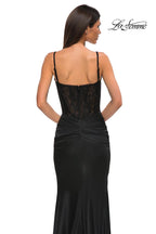 La Femme Dress 32873 - Black