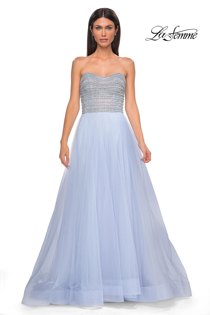 La Femme Dress 32875 - Light Periwinkle