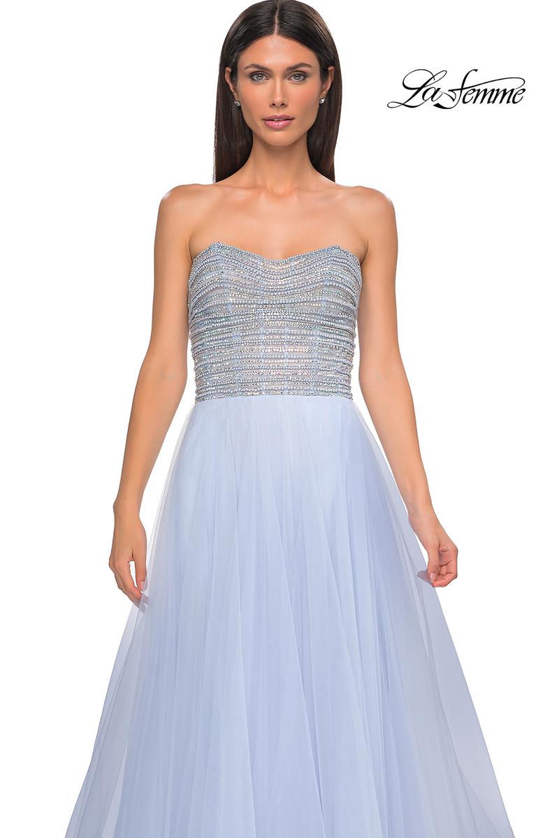 La Femme Dress 32875 - Light Periwinkle