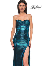 La Femme Dress 32876 - Dark Teal
