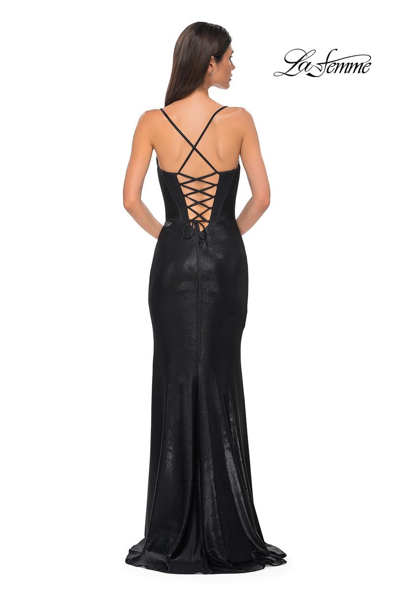 La Femme Dress 32877 - Black
