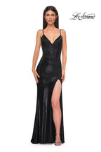 La Femme Dress 32877 - Black