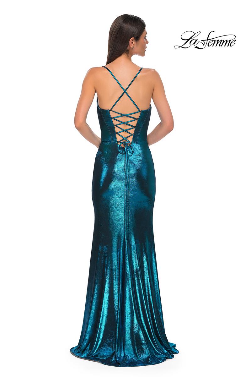La Femme Dress 32877 - Dark Teal