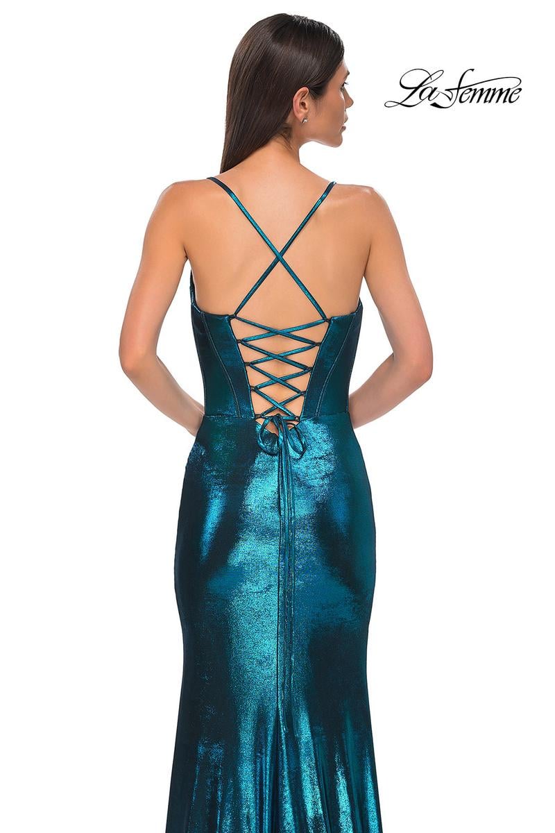 La Femme Dress 32877 - Dark Teal