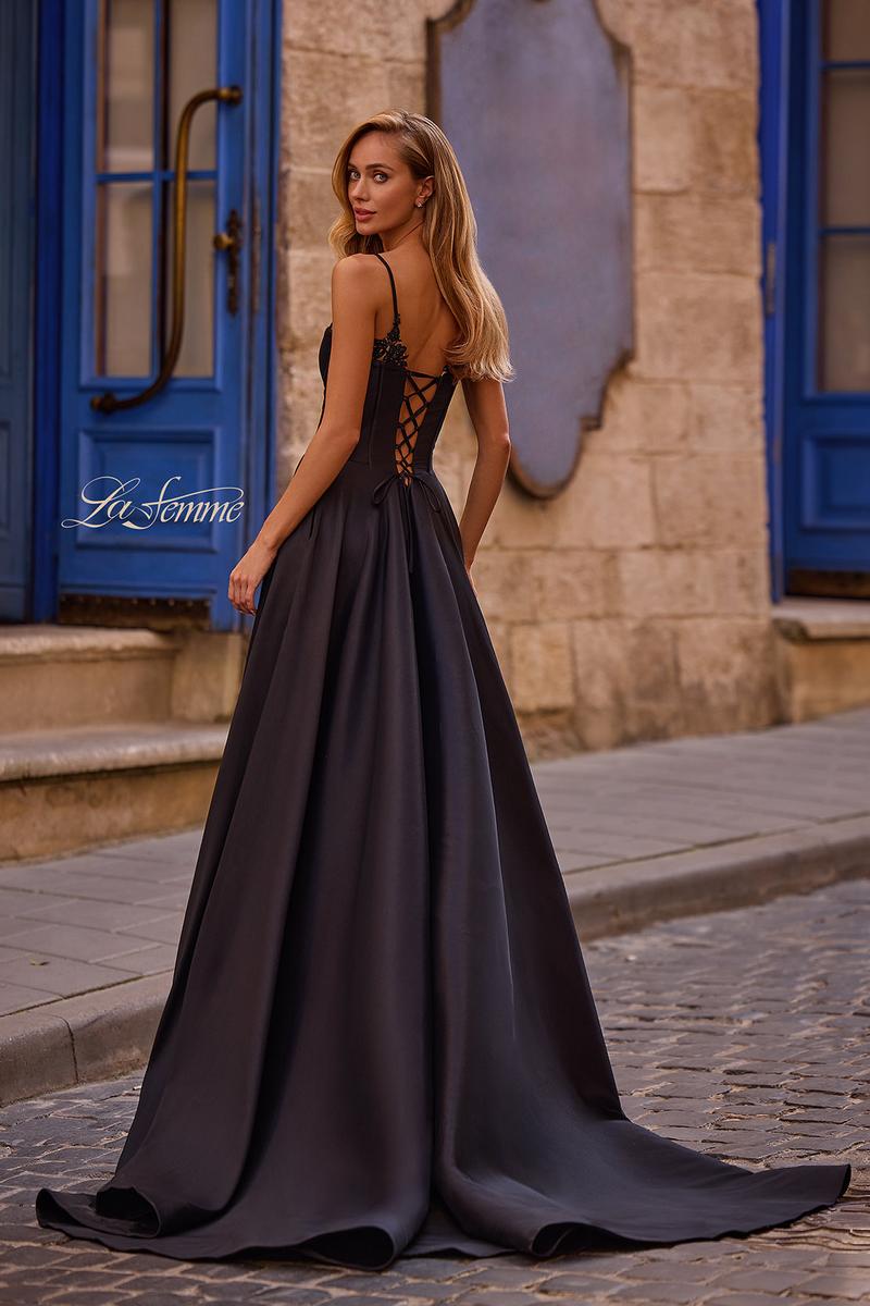 La Femme Dress 32878 - Black