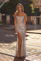 La Femme Dress 32886 - Light Blue
