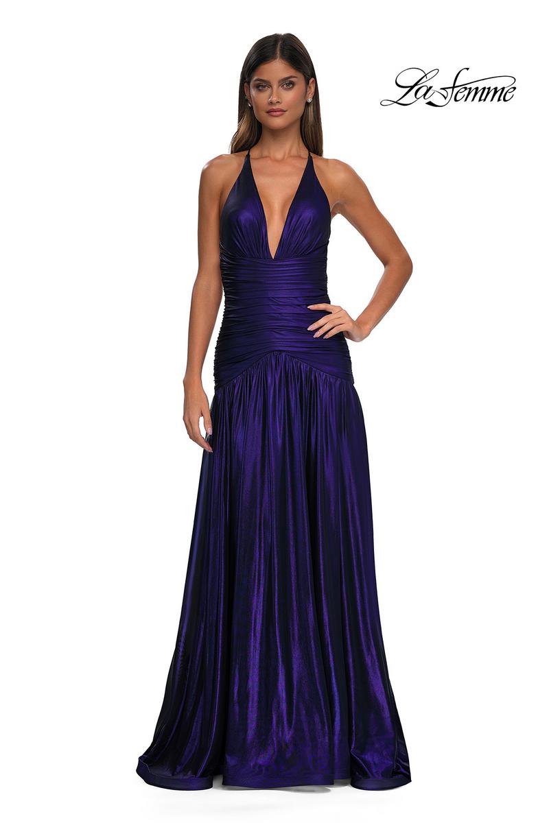 La Femme Dress 32887 - Indigo