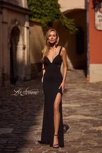 La Femme Dress 32888 - Black