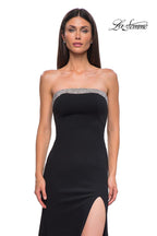 La Femme Dress 32891 - Black