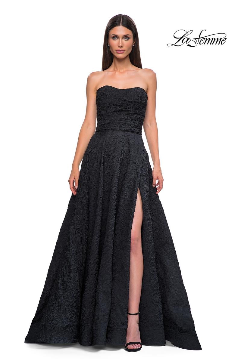 La Femme Dress 32893 - Black