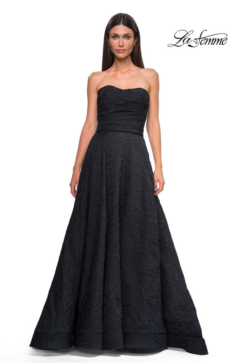 La Femme Dress 32893 - Black